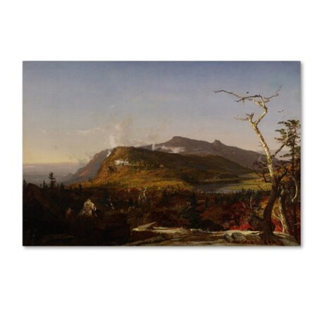 Trademark Fine Art Cropsey 'Catskill Mountain House' Canvas Art, 12x19 AA00242-C1219GG